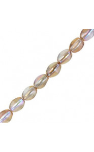 Czech Pinch beads 5x3mm Crystal brown rainbow 00030/98532